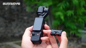 Sunnylife Quick Release Mount Adapter for DJI Osmo Pocket 4P 4 3 Foldable Tripod Selfie Stick Adapter with 1/4 Thread for Vlog Travel Use