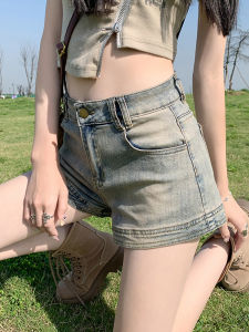 QIANCHANGNAAI | American Retro Slimming A-Line Shorts