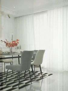 1PC White Curtains Sheer Window Covering Light & Airy Privacy Sheer for Bedroom curtain