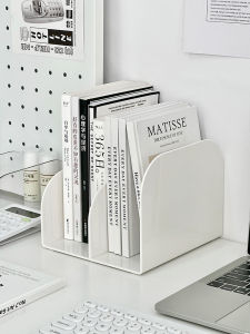 Acrylic Desk Bookends Student Book Clips Book Fixed Device Desktop Storage Bookend Tabletop Book Stopper Organizer