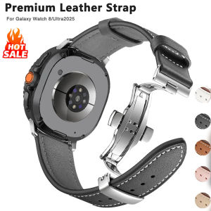 Premium Leather Strap For Samsung Galaxy Watch 8 44mm 40mm 8 Classic 46mm High-end Bracelet Wristband for Galaxy Watch 8-7 Ultra
