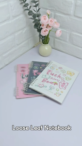 A5/B5 Binder Notebook 60Sheets Loose Leaf Paper Spiral Notebook Waterproof PP Cover