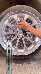 Rust Remover Spray 350ML Car Spray Color Chrome Polished Metal Car Rust Remover Stainless Steel Paint