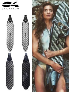 Limited Edition C4 Sidera Carbon Fiber Fins Thermoformed Collaborative Free Diving Snorkeling Footwear BM Series Dive Gear