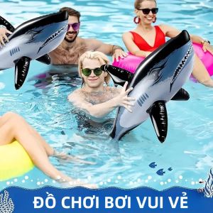 Đồ Chơi Cá Mập Bơm Hơi 1-3 Chiếc PVC Bãi Biển Tiệc Bể Bơi Trò Chơi Bơi Lội Thể Thao Dưới Nước Quà Tặng Cho Lứa Tuổi Từ 3 Trở Lên Vòi Phun Chống Rò Rỉ 80cm