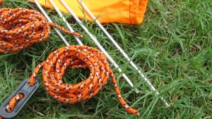 7.1" Camping Hiking Steel Galvanized Zinc Iron Pegs Tent Nails With Hook 1pc (Flat Head Round Head)