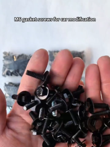 2Pcs/set M6 JDM Style Fender Washers Aluminum Washers And Bolt for car/motorcycle Integra Gasket