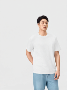 Purcotton | Dark Brown Cool Sense Water Cotton T-Shirt