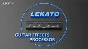 LEKATO Tank-G Guitar Multi-Effects Pedal: 36 Presets Editable 8 IR Cab Amp Delay Reverb Effect Pedal