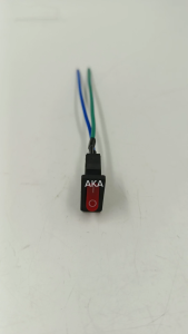 MOTORCYCLE SLIM ON-OFF POWER ROCKER SWITCH WITH WIRE UNIVERSAL