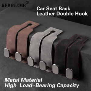 KEBETEME ตะขอแขวนรถแบบ2 In 1สำหรับตะขอด้านหลังของที่นั่งเบาะหลังรถยนต์ที่แขวนสารพัดประโยชน์คลิปที่แขวนพนักพิงที่เก็บของอุปกรณ์ตกแต่งภายในรถยนต์