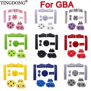 1Set Full Buttons For GBA D-Pad AB LR Button Key For Advance Conductive Rubber Silicone Button Pad Kit