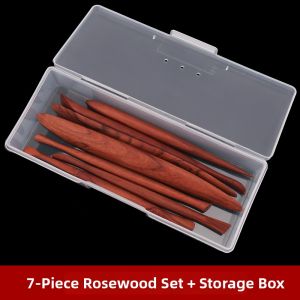 DUOCAIHANI | Colorful Red Wood Modeling Tools