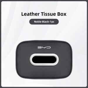 Car Tissue Box Holder Leather Car Armrest Napkin Case Sun Visor Backseat Bag For BYD Atto 3 E6 Tang F3 Song F3R Qing Yuan S7 G3