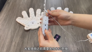 SKISOPGO Baby Soothing Palm Hand Pad Sleeping Pillow Electric Soothing Pillow Newborn Hand Pillow Bantal Bayi