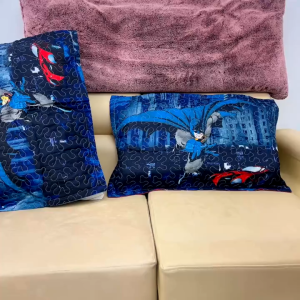 Batman - [Pillowcase only] 2PCS Premium Character Printed Pillowcases - Queen-18"x28"inches