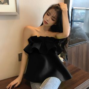 เสื้อกั๊กสายเดี่ยวแขนกุดทรงหลวมสไตล์หวานสำหรับฤดูร้อนปี 2021 เสื้อผ้าทำงานผู้หญิงสไตล์เกาหลีสุดเก๋