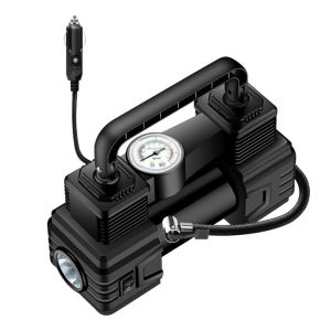 12V Tire Inflator Portable Atmosphere Compressor with Emergency LED Light Digital Display Air Pump