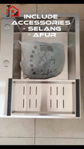 Wastafel Cuci Piring / Premium Stainless Steel Kitchen Sink 1 Bowl 6045