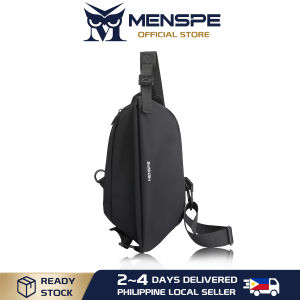 MENSPE crossbody bags men Nylon Chest Pack Functional Chest Bag Zipper Bag Sports Bag Waterproof Bag Street Shoulder Bag Messenger Bag Travel Bag Work or Business Bag