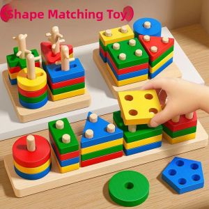 JIFANPAUL | Educational Shape Matching Building Blocks Toy for Toddlers 1 Year Old