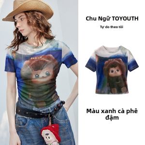 Toyouth | Áo Thun Ôm In Hình Gấu