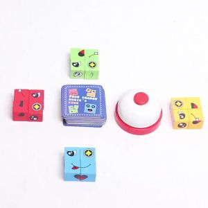 Mainan Face Changing RubikS Cube Mainan Susun Ekspresi Muka Family Game Puzzle Anak