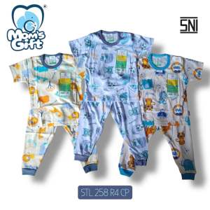 [ 3 stel ] Setelan Panjang Pendek Moms Gift Terbaru ( 1-4 Tahun ) Setelan Baju Main Anak Panjang Pendek