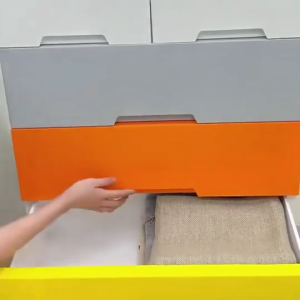 Lemari Penyimpanan Putih & Biru 3/4/5/6 Laci Rak Organizer Kosmetik Snack Meja Bedside