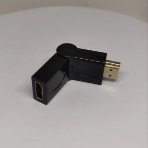 SKU-1022 KONEKTOR CONNECTOR GENDER HDMI MALE FEMALE 180 DERAJAT