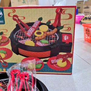ของเล่นเด็ก ของเล่นทำอาหาร ชุดเตาย่างบาร์บีคิว BBQ ขนาด 42*27*7 CM. เตาปิ้งย่างของเล่น ของเล่นมีเสียง ของเล่นเสริมพัฒนาการ