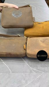 Rush Rider S Size Full Cow Leather Slim Sling Bag Men Shoulder Bag Cross Body Man Messenger Bag