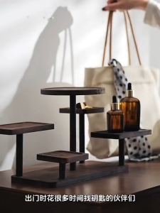 Desktop Storage Rack Bamboo Cup Holder Coffee Cup Holder Storage Rack Home/Office Tea Cup Holder Multi-Layer Storage Rack
