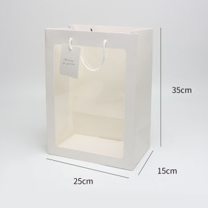 Roland Display Window Túi Đựng Quà Tặng Cắm Hoa Cầm Tay Xuyên Thấu Cửa Sổ Mở Túi Hộp Đựng Hoa Nghệ Thuật Mang Theo