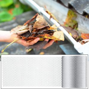 Aluminum Gutter Guard Leaf Guards Gutters Mesh Guards Leaf Protect Anti-rust Anti-corrosion Gutter Covers Protector