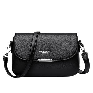 Fashionable Versatile Genuine Leather Crossbody Bag Soft Shoulder Ladies Small Square Bag for Casual Occasions by Balige Kangaroo