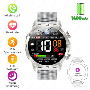 LIGE | New Ultra Military Outdoor Smart Watch Men Built-in Compass SOS Flashlight Sports Watches Health Monitoring Smartwatch For Men