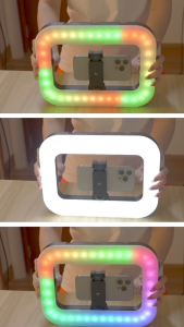✔[🇹🇭พร้อมส่ง🎁]RGB YM200 Ring Light Video Rig รุ่นใหม่ ด้ามจับมือถือ พร้อมไฟ Led ในตัว สำหรับถ่ายภาพ วิดีโอ Vlog