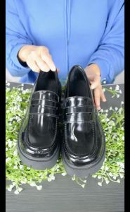 Fashion Womens Japanese Leather Shoes Thick Heels JK Loafer Shoes Mary Jane Shoes
