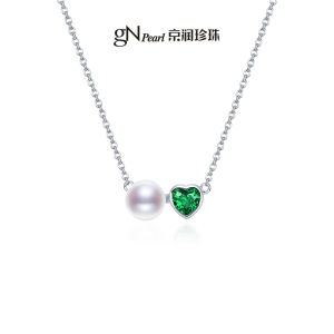 Oval White Freshwater Pearl Necklace 7-8mm
