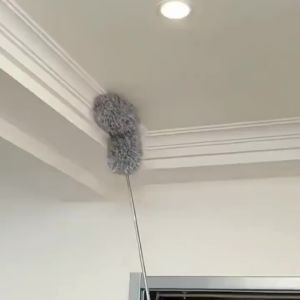 Kemoceng Bulu Microfiber Serbaguna Alat Pembersih Rumah Gagang Panjang Kemoceng Adjustable