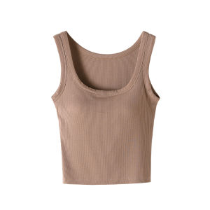 Tank Top Built-in Pads Women Inner Outerwear for Summer