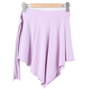 Wrap up skirt with zip ties one-piece skirt cover zip ties yoga fitness sports dance outerwear
