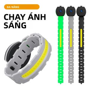 Đèn Đeo Tay LED COB 3 Chế Độ 400mAh Sạc USB Type-C Chống Nước IPX4 Đèn Cảnh Báo An Toàn Khi Chạy Đêm & Đạp Xe Màu Đen/xám