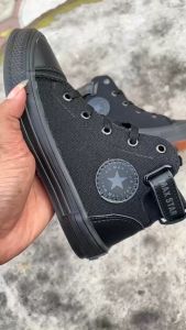 Sepatu Sekolah Anak Laki-Laki Full Black Size 31-38