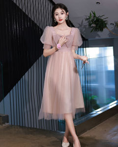 Long Slimming Bridesmaid Dress