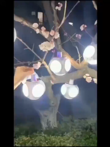 Solar Waterproof Multi-Scene Emergency Light Dual-Mode Charging Outdoor Camping Spherical solar light outdoor waterproof solar light solar lights A-charming