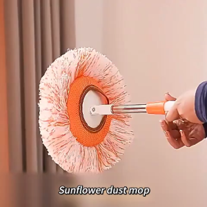 EUNICE Telescopic Microfiber Mop Floor Mop Car Wash Mop 200CM 180° Rotating Wet Dry Cleaning Wall Ceiling Window Dust Mop