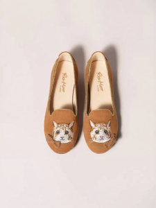 Reemoor | Embroidered New Chinese Style Round-Toe Loafer
