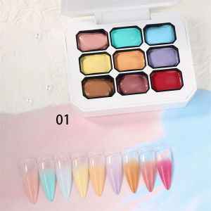1 ชิ้น ยูวีแอนด์แอลอีดี เจลทาเล็บ แบบแข็ง ชนิดน้ำมัน ผงสี บลัชเชอร์ ให้ความสดใสแบบไล่เฉดสี สำหรับตกแต่งเล็บด้วยตัวเอง แบบใหม่